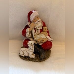 Roman Joseph's Studios 6" Sitting Santa Holding Baby #633244 Figurine Orig. Box